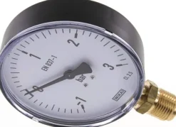 Manometer senkrecht, 100mm, -1 bis 3 bar