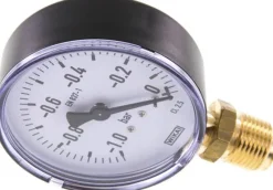 Manometer senkrecht, 80mm, -1 bis 0 bar