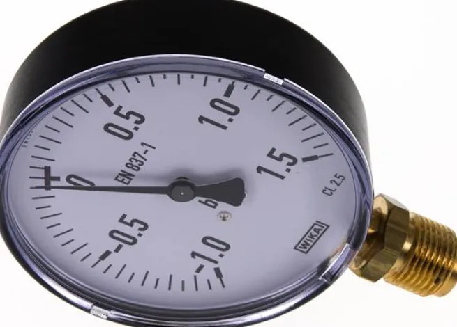 Manometer senkrecht, 100mm, -1 bis 1,5 bar