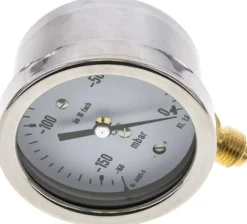 Manometer senkrecht 63mm, -160 bis 0 mbar, G 1/4"