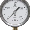Manometer senkrecht 63mm, -40 bis 20 mbar, G 1/4"