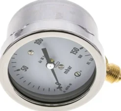 Manometer senkrecht 63mm, 0 - 160 mbar, G 1/4"