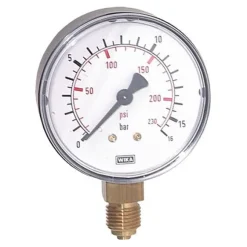 Manometer senkrecht (ST/Ms), 63mm, 0 - 16 bar, G 1/4"