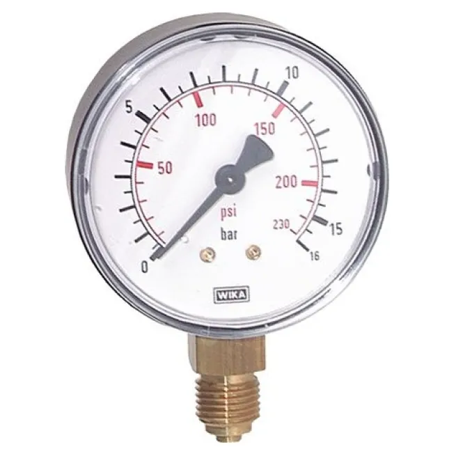 Manometer senkrecht (ST/Ms), 63mm, 0 - 16 bar, G 1/4"