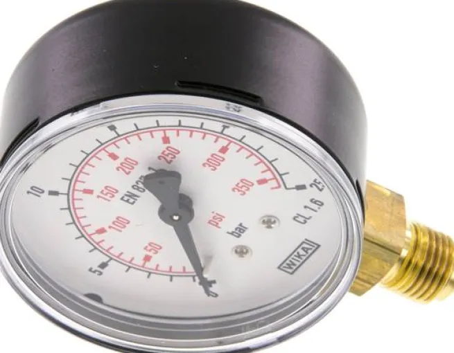 Manometer senkrecht (ST/Ms), 63mm, 0 - 25 bar, G 1/4"
