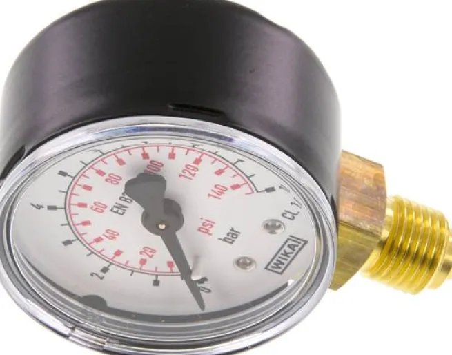 Manometer senkrecht (ST/Ms), 50mm, 0 - 10 bar, G 1/4"