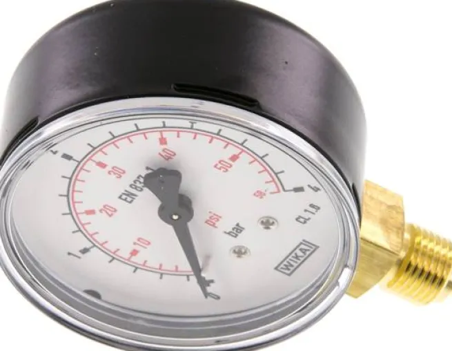 Manometer senkrecht (ST/Ms), 63mm, 0 - 4 bar, G 1/4"