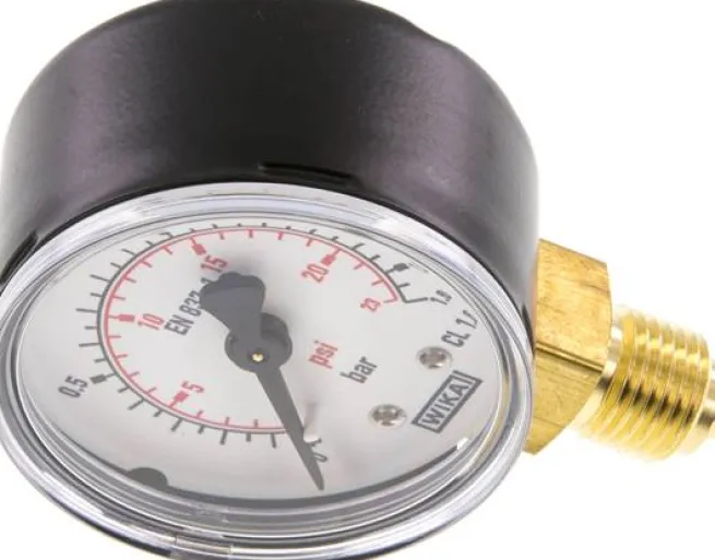 Manometer senkrecht (ST/Ms), 50mm, 0 - 1,6 bar, G 1/4"