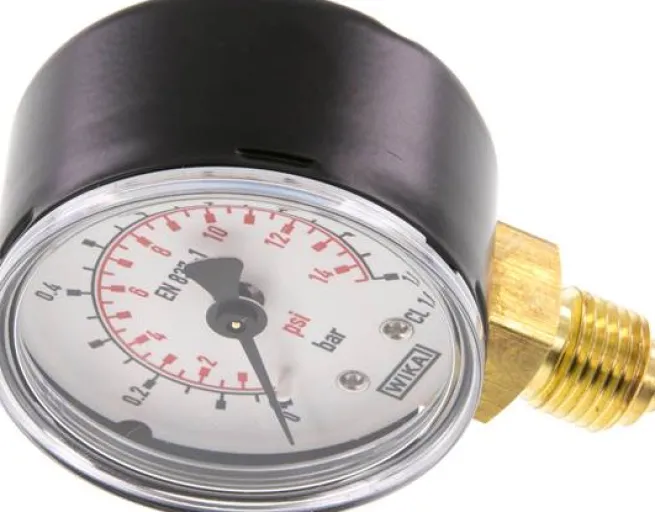 Manometer senkrecht (ST/Ms), 50mm, 0 - 1 bar, G 1/4"