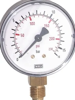 Manometer senkrecht (ST/Ms), 63mm, 0 - 6 bar, G 1/4"