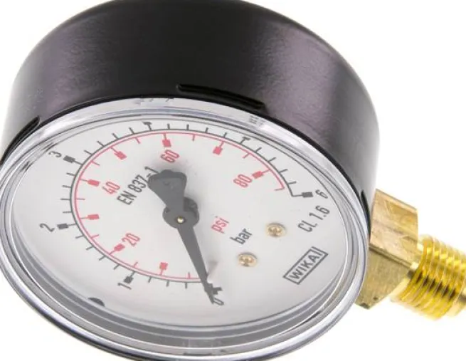 Manometer senkrecht (ST/Ms), 63mm, 0 - 6 bar, G 1/4"