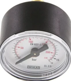 Manometer waagerecht (KU/Ms), 40mm, 0 - 16 bar, G 1/8"