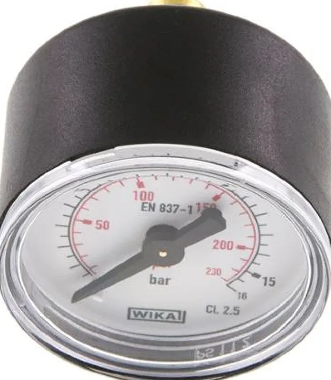 Manometer waagerecht (KU/Ms), 40mm, 0 - 16 bar, G 1/8"