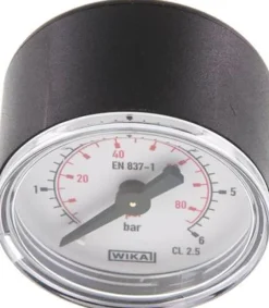 Manometer waagerecht (KU/Ms), 40mm, 0 - 6 bar, G 1/8"