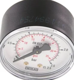Manometer waagerecht (KU/Ms), 50mm, 0 - 2,5 bar, G 1/4"