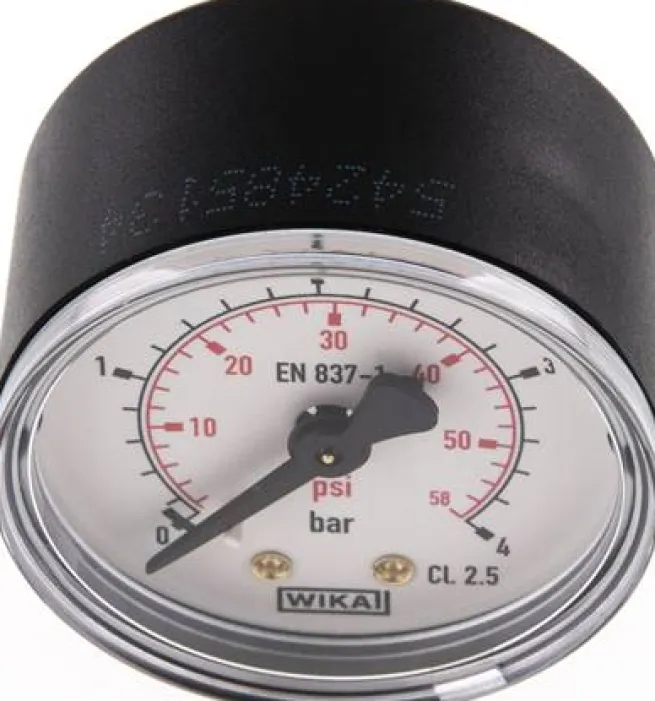 Manometer waagerecht (KU/Ms), 50mm, 0 - 4 bar, G 1/8"