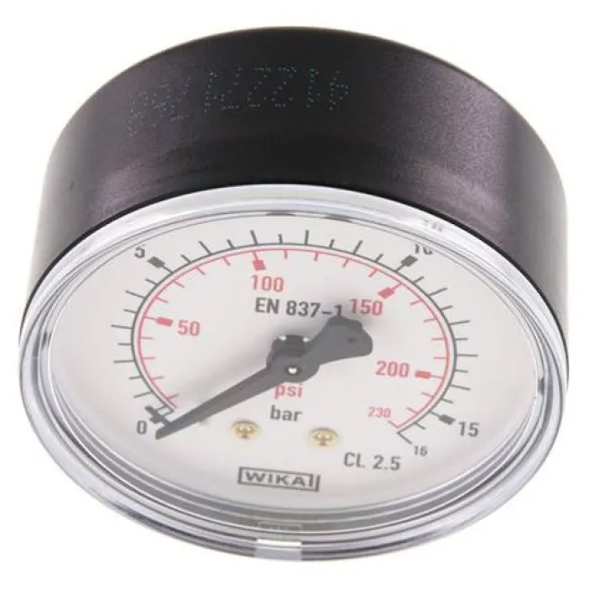 Manometer waagerecht (KU/Ms), 63mm, 0 - 16 bar, G 1/4"