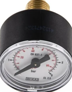 Manometer waagerecht (KU/Ms), 40mm, 0 - 6 bar, G 1/4"
