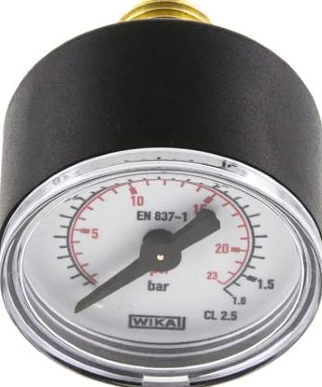 Manometer waagerecht (KU/Ms), 40mm, 0 - 1,6 bar, G 1/4"