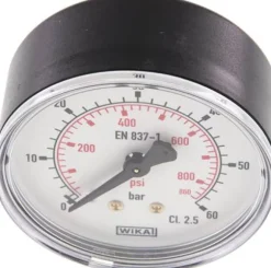 Manometer waagerecht (KU/Ms), 63mm, 0 - 60 bar, G 1/4"