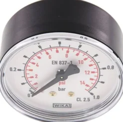 Manometer waagerecht (KU/Ms), 63mm, 0 - 1 bar, G 1/4"