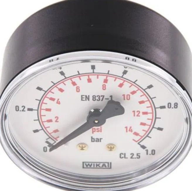Manometer waagerecht (KU/Ms), 63mm, 0 - 1 bar, G 1/4"