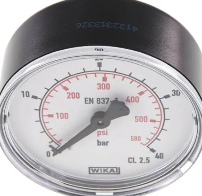 Manometer waagerecht (KU/Ms), 63mm, 0 - 40 bar, G 1/4"
