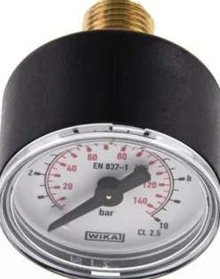 Manometer waagerecht (KU/Ms), 40mm, 0 - 10 bar, G 1/4"