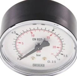 Manometer waagerecht (KU/Ms), 63mm, 0 - 1,6 bar, G 1/4"