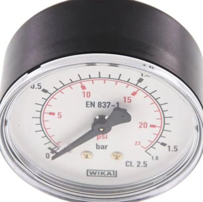 Manometer waagerecht (KU/Ms), 63mm, 0 - 1,6 bar, G 1/4"