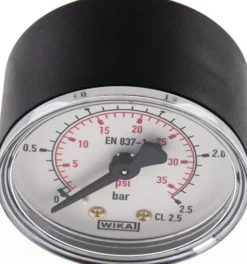 Manometer waagerecht (KU/Ms), 50mm, 0 - 2,5 bar, G 1/8"