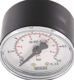 Manometer waagerecht (KU/Ms), 50mm, 0 - 0,6 bar, G 1/4"