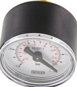 Manometer waagerecht (KU/Ms), 40mm, -1 bis 0 bar, G 1/8"