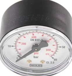 Manometer waagerecht (KU/Ms), 50mm, 0 - 60 bar, G 1/4"