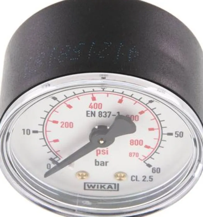 Manometer waagerecht (KU/Ms), 50mm, 0 - 60 bar, G 1/4"