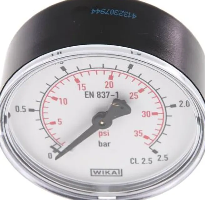 Manometer waagerecht (KU/Ms), 63mm, 0 - 2,5 bar, G 1/4"