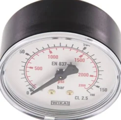 Manometer waagerecht (KU/Ms), 63mm, 0 - 160 bar, G 1/4"