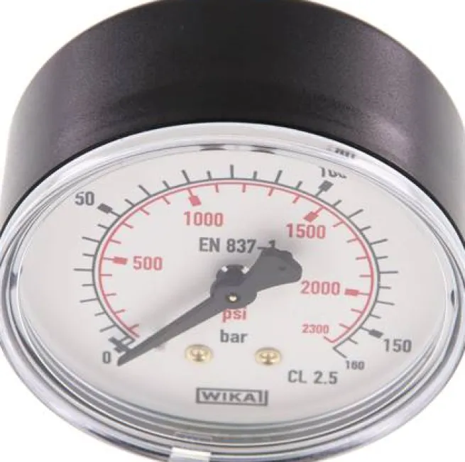 Manometer waagerecht (KU/Ms), 63mm, 0 - 160 bar, G 1/4"