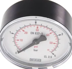 Manometer waagerecht (KU/Ms), 63mm, 0 - 4 bar, G 1/4"