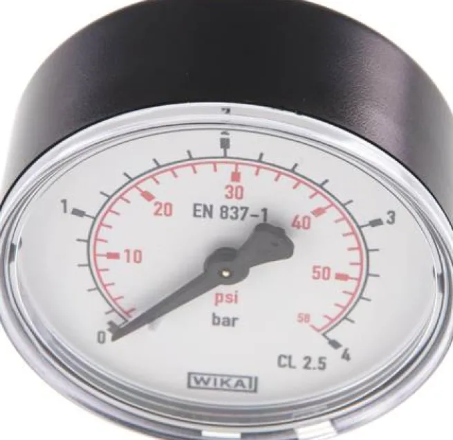 Manometer waagerecht (KU/Ms), 63mm, 0 - 4 bar, G 1/4"