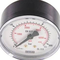 Manometer waagerecht (KU/Ms), 63mm, 0 - 315 bar, G 1/4"
