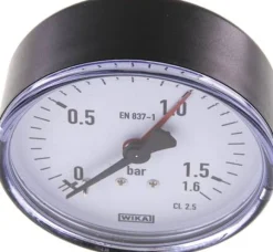 Manometer waagerecht, 80mm, 0 - 1,6 bar