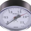 Manometer waagerecht, 100mm, 0 - 2,5 bar