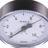 Manometer waagerecht, 100mm, 0 - 10 bar