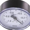 Manometer waagerecht, 80mm, -1 bis 0 bar