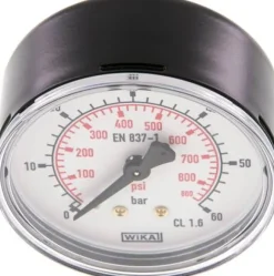Manometer waagerecht (ST/Ms), 63mm, 0 - 60 bar, G 1/4"