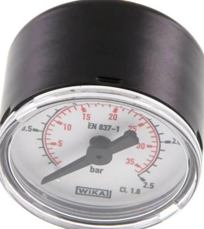 Manometer waagerecht (ST/Ms), 40mm, 0 - 2,5 bar, G 1/8"