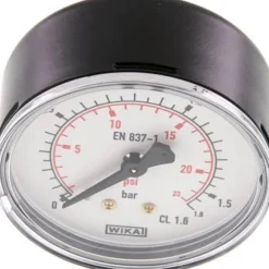 Manometer waagerecht (ST/Ms), 63mm, 0 - 1,6 bar, G 1/4"