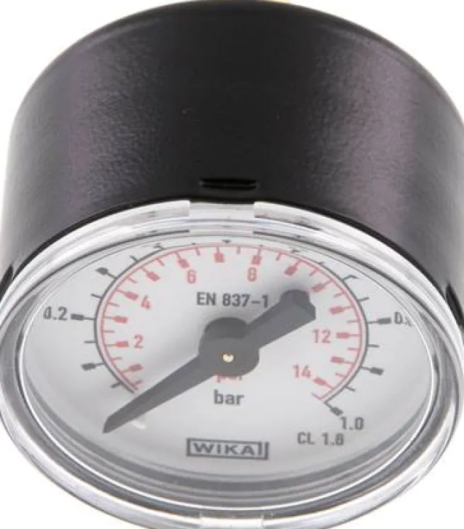 Manometer waagerecht (ST/Ms), 40mm, 0 - 1 bar, G 1/8"