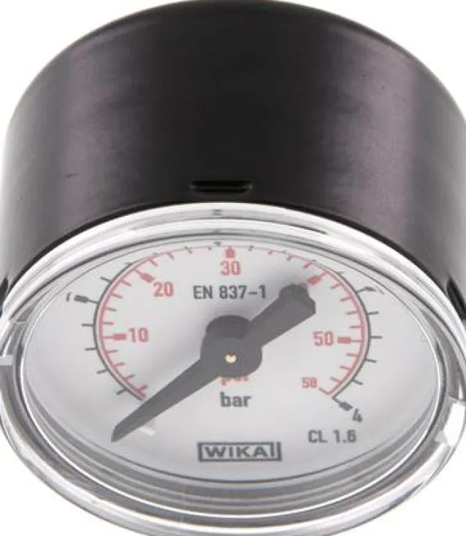 Manometer waagerecht (ST/Ms), 40mm, 0 - 4 bar, G 1/8"